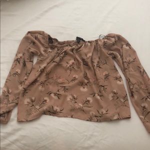 Forever 21 off-shoulder long sleeve in pink!
